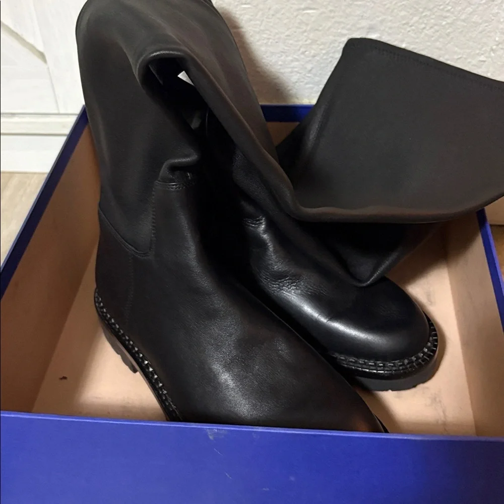 Vince Black Knee-High Boots